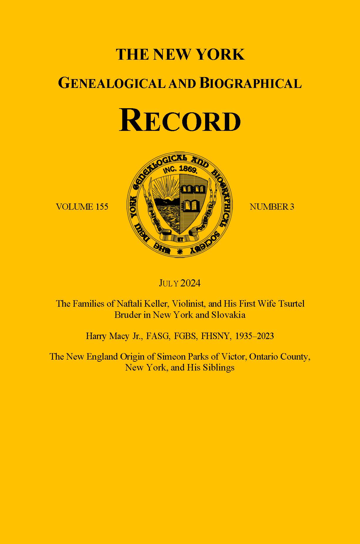 Cover of July 2024 issue of the Record