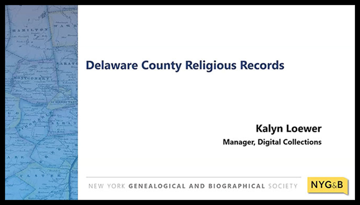 Close Up Cover Delaware County Religious Records