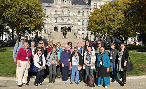 Group of researchers on Albany trip