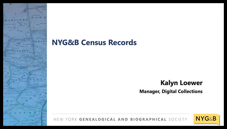 Close Up Cover NYG&B Census Records