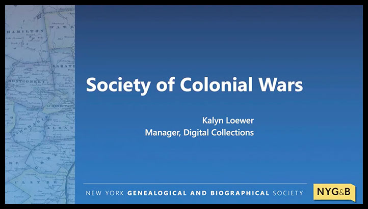 Close Up Cover Society of Colonial Wars