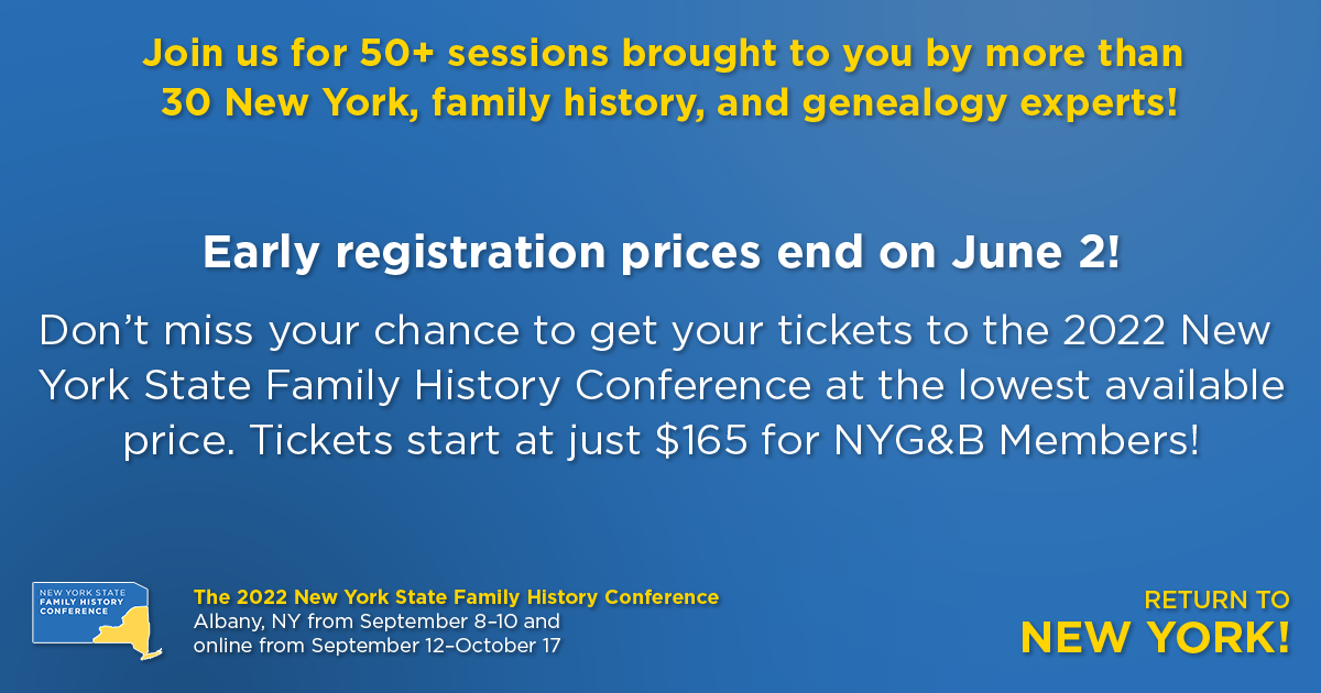 New York State Family History Conference Sessions New York