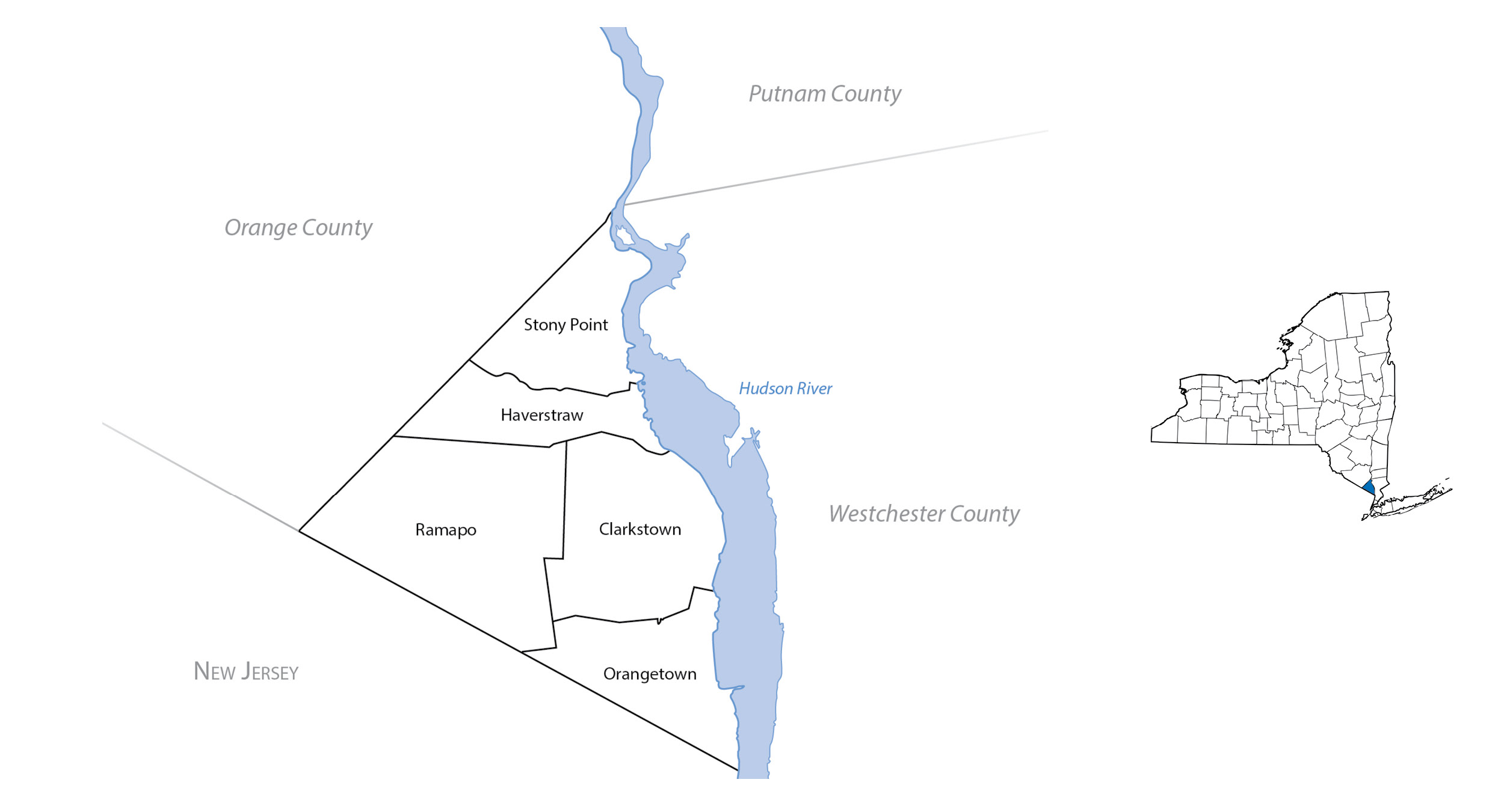 Rockland County Map