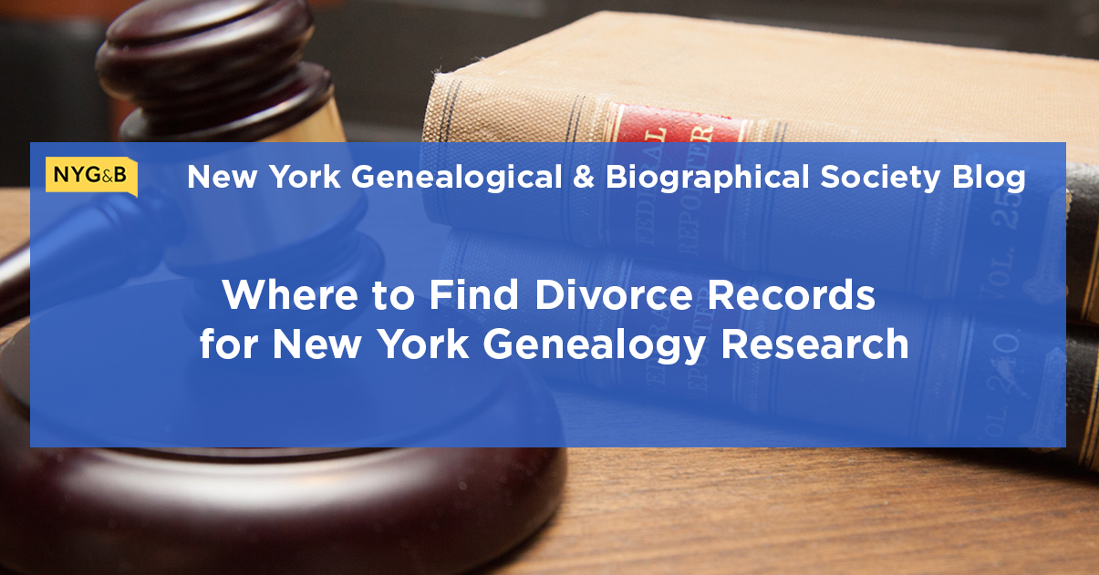 New York Divorce Records For Genealogy Research New York Genealogical 