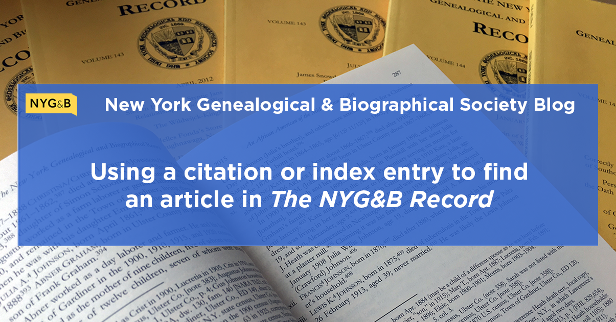 Research Tip: Using A Citation Or Index Entry To Find An Article In The ...