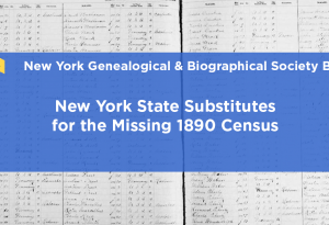New York State substitutes for the missing 1890 census